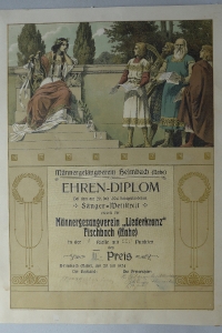 Ehrendiplom Liederkranz Juli 1924